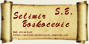 Selimir Boškoćević vizit kartica